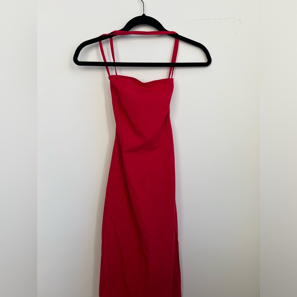 Chic Backless Red Dress